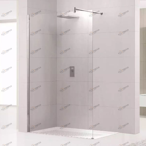 Novellini. Душевой уголок 100x100 см H с хромированным профилем LUNES LUNESH1001K