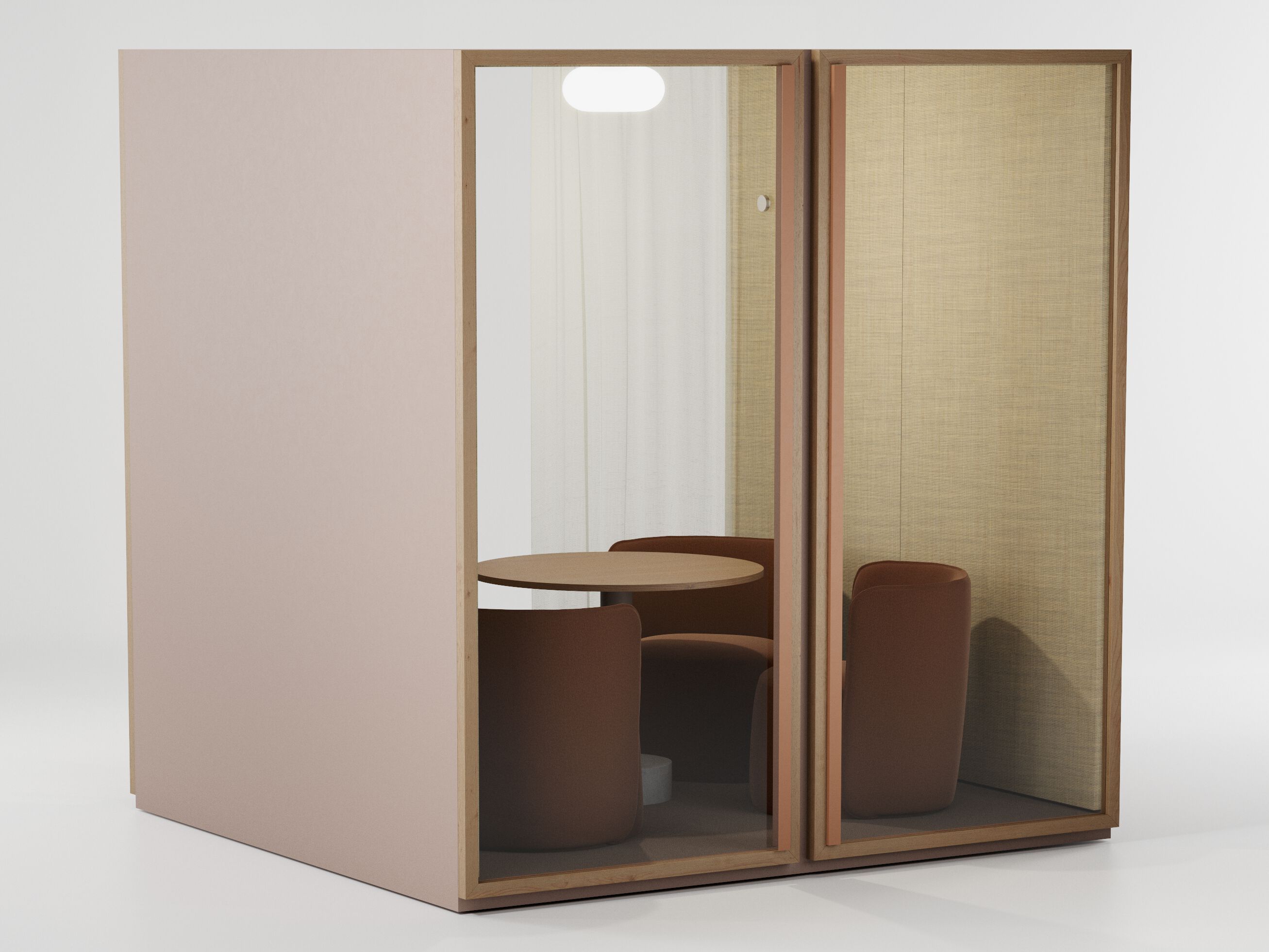 Акустическая офисная кабина со встроенным освещением Kettal Kall ARCH-00002525