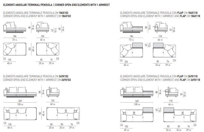 Minotti Секционный кожаный диван Connery sun-id-1360756 - Вид №25