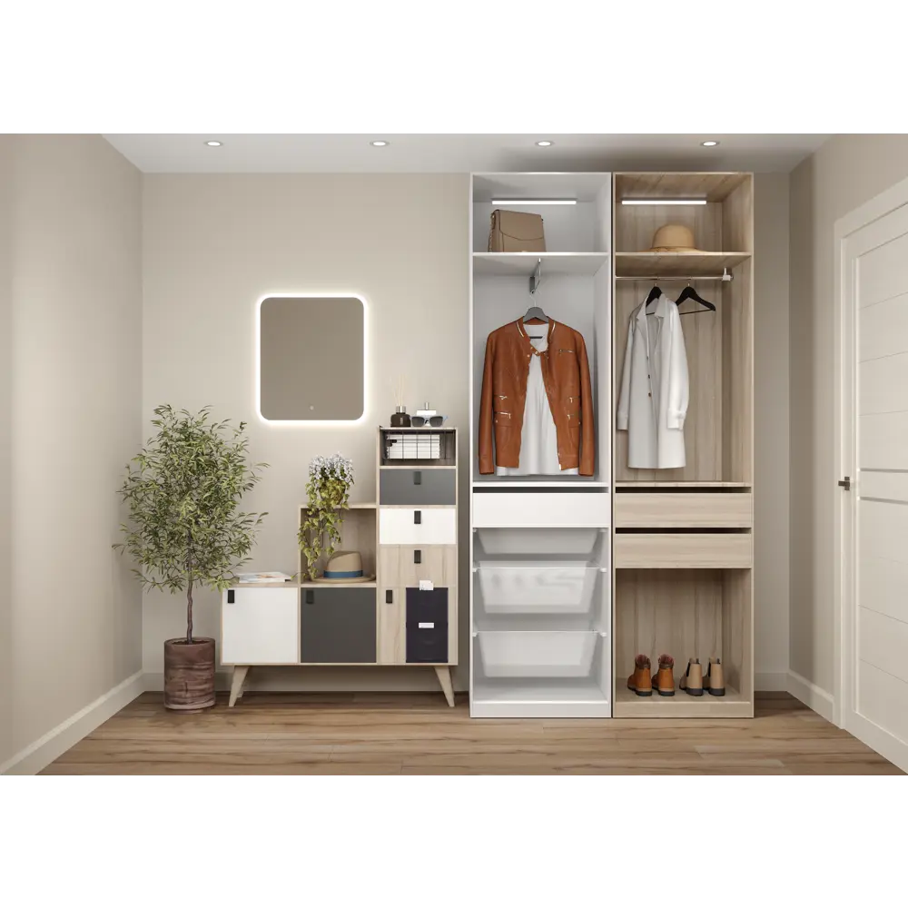 Стеллаж KONSENSA Руан 6 секций 104x104x31.7 см ЛДСП цвет дуб комано STLM-2198969 - Вид №11