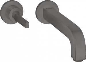 39113340 Смеситель для раковины, однорычажный, скрытого монтажа, настенный, со штыревой ручкой, изливом 160 мм и розетками AXOR CITTERIO