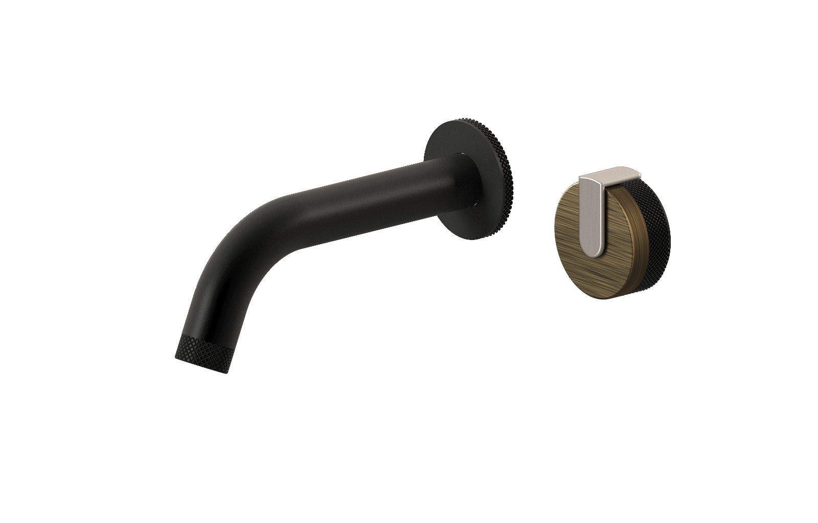 E-11535-R1VBB-L1BNi-MBK Настенный прогрессивный смеситель скрытого монтажа для раковины GRAFF MOD+