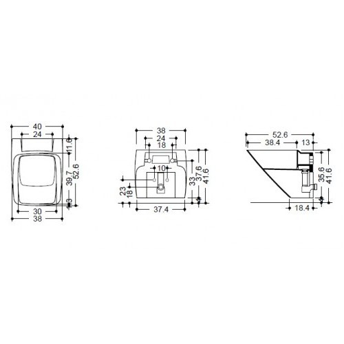 8087 Биде подвесное ATMOSFERE AXA ONE Santreyd - Вид №5