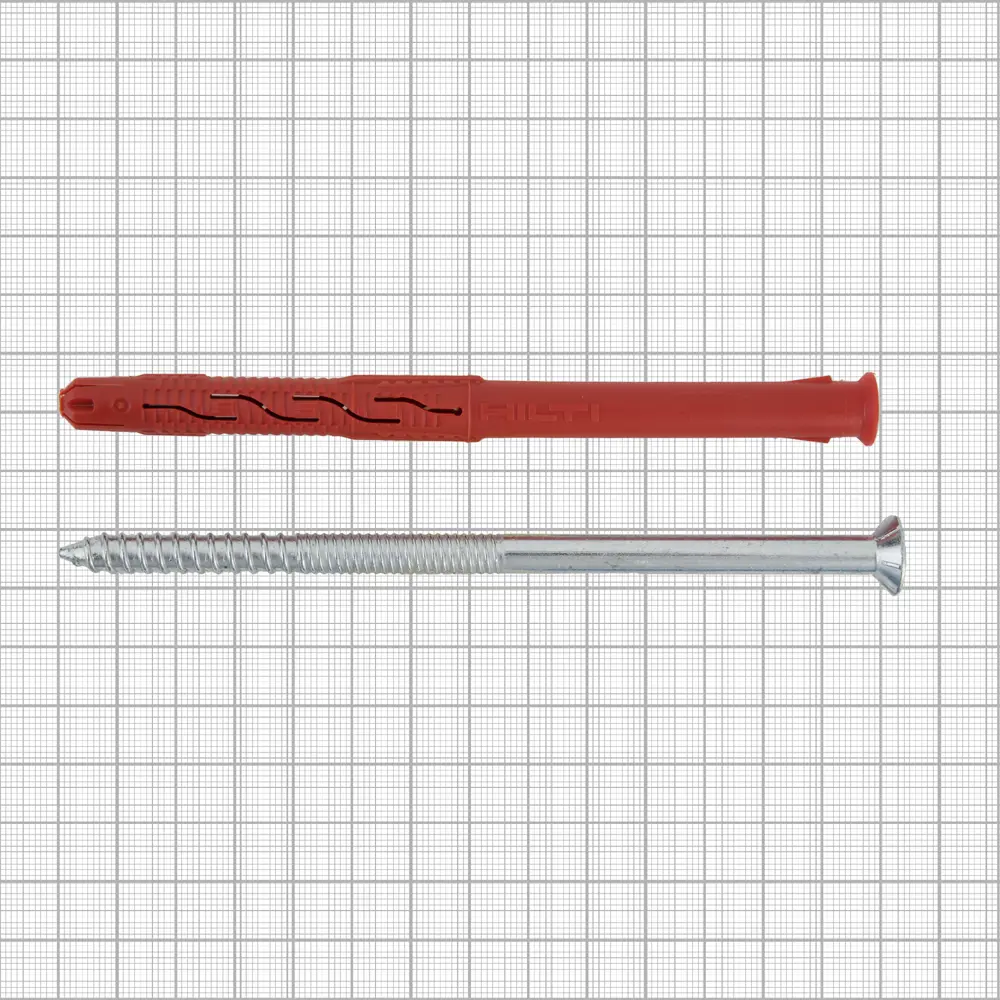 Дюбель фасадный Hilti HRD-С 10x140 мм нейлон/оцинкованная сталь цвет красный 4 шт. 82656592 STLM-2085290  - Вид №3