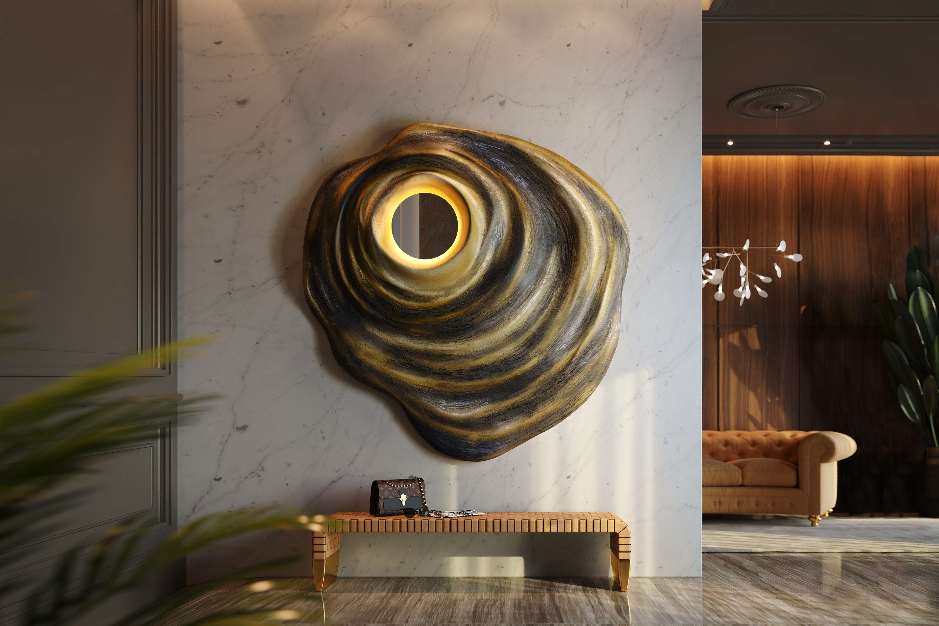 Зеркало из стекловолокна с рамкой KARPA HORUS K5003 ARCH-00065656 - Вид №1