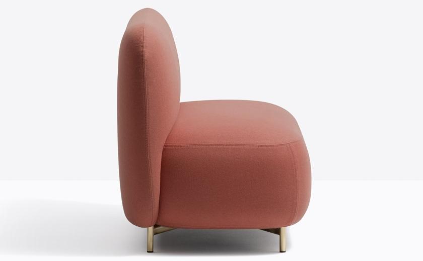 Pedrali Барный диван из мягкой ткани Buddy 214s - Вид №1