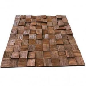 Мозаика и 3D панели из дерева Tarsi 3D 3d Колотый Махагон 1.0.12.1 Дуб Селект 3д (мозаика панели), рельефная (3Д (мозаика панели), Рельефная) 300х300 мм.