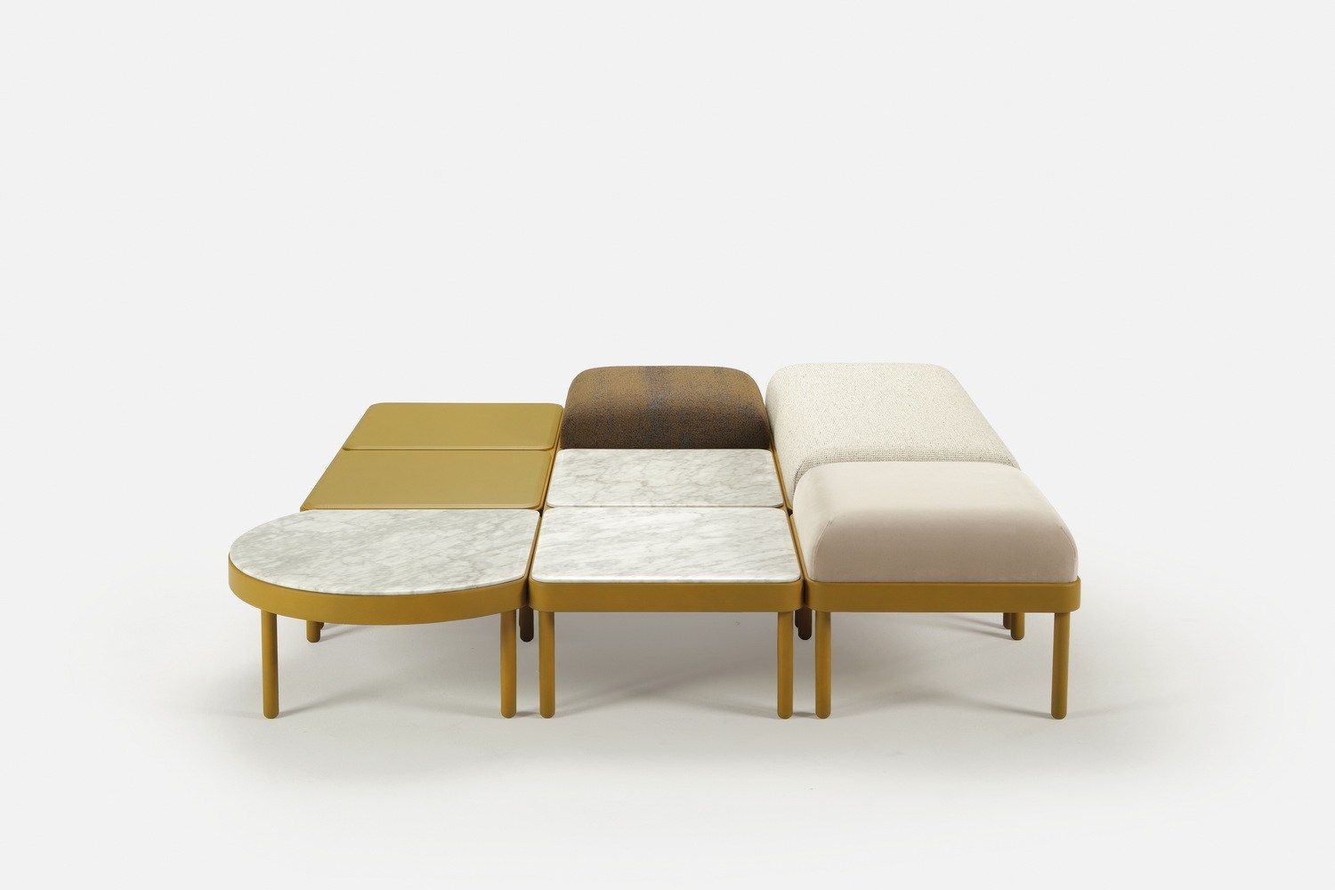 Низкий мраморный журнальный столик SANCAL мозаика ARCH-00064204 - Вид №1