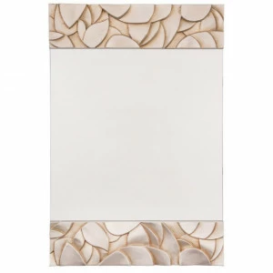 Зеркало прямоугольное настенное бежевое Dinan - центральный элемент PUSHA ДИЗАЙНЕРСКИЕ 062538 Бежевый