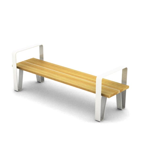 Стальная и деревянная скамья без спинки LAB23 COURT ARCH-00068054 - Вид №22