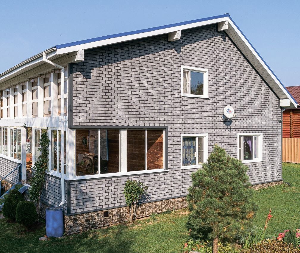 82586069 Фасадная плитка Hauberk 2.0 м² цвет сланец STLM-0030787 ТЕХНОНИКОЛЬ  - Вид №6