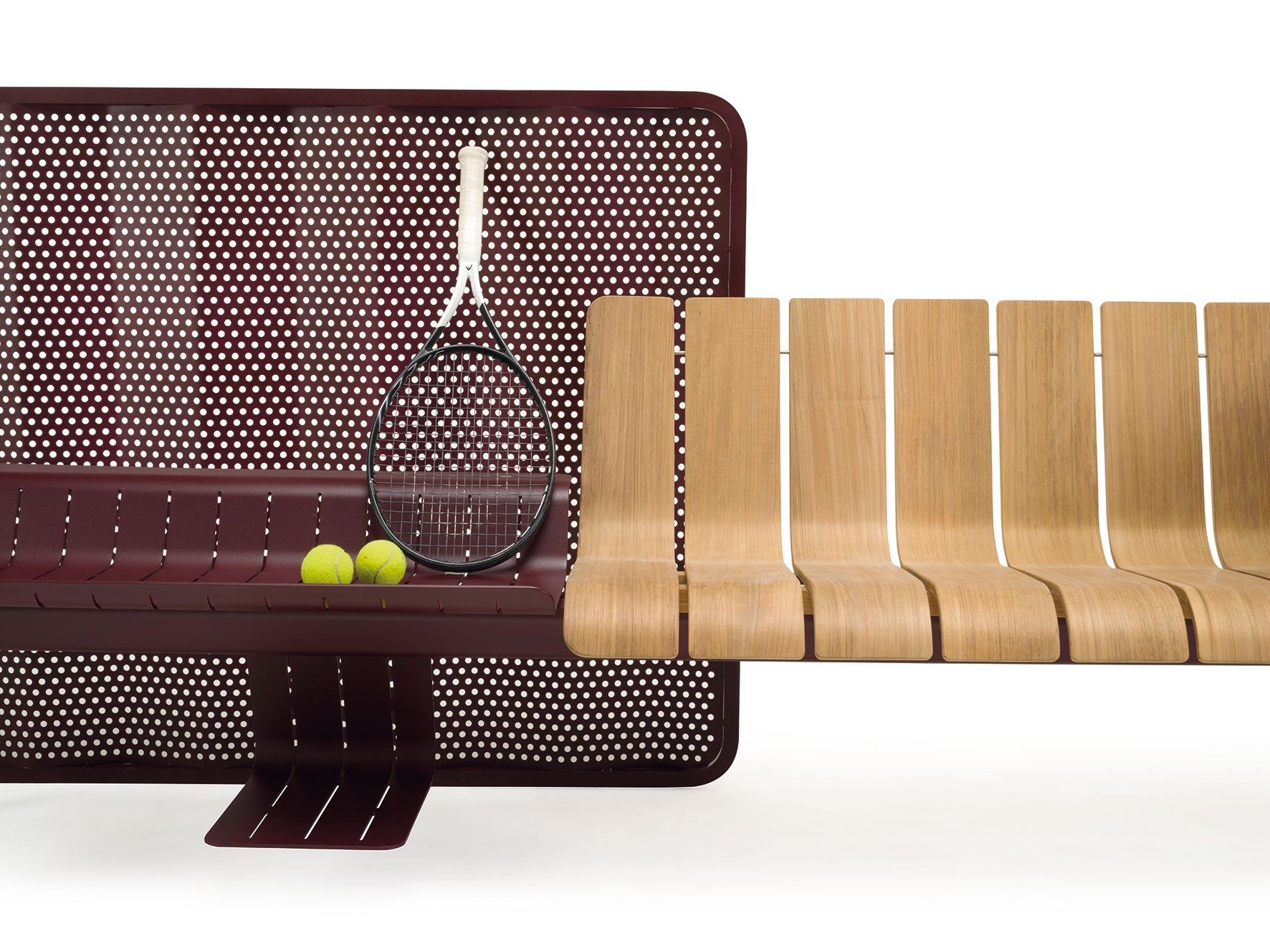 Алюминиевая и деревянная скамья со спинкой Ethimo Ace ARCH-00122616 - Вид №61