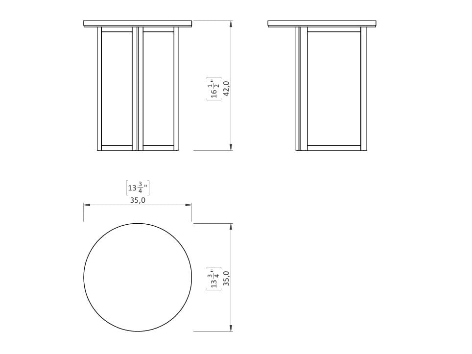 Деревянный круглый журнальный столик Casa Magna Essence ARCH-00149484 - Вид №8
