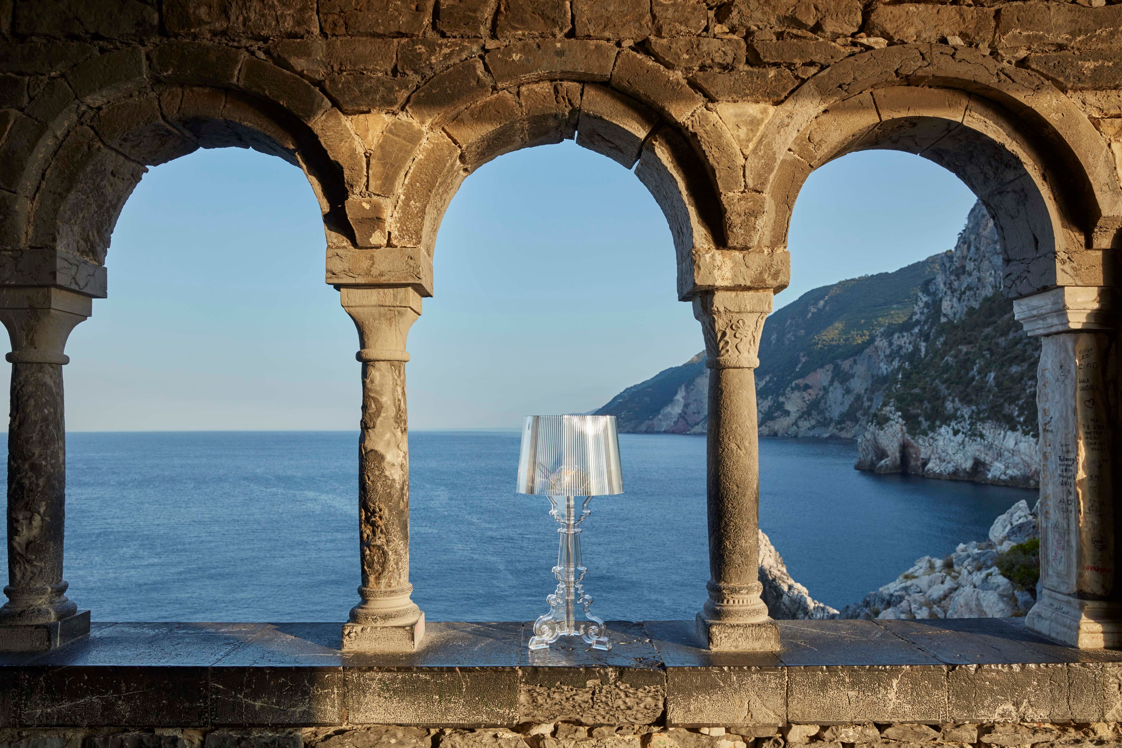 Поликарбонатная светодиодная настольная лампа с регулируемой яркостью Kartell BOURGIE ARCH-00127267 - Вид №46