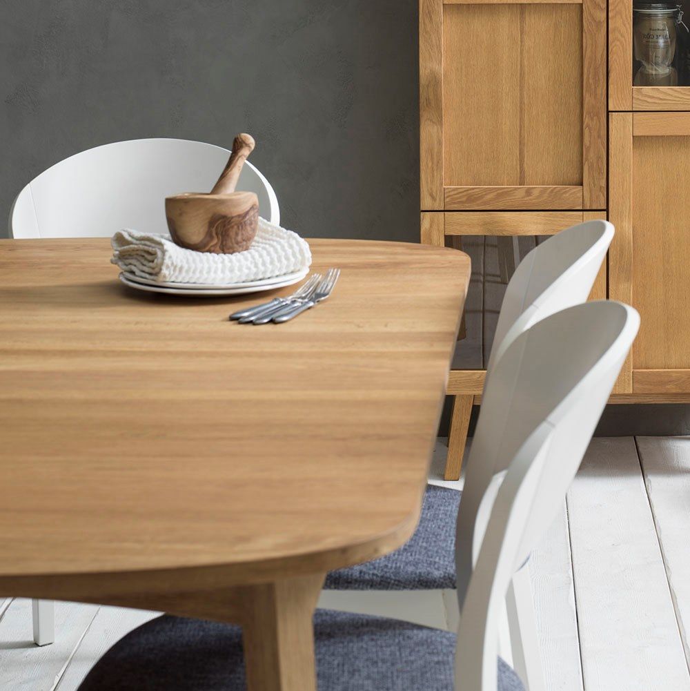 Прямоугольный выдвижной стол из белого промасленного дуба Hans K Rainbow ARCH-00085921 - Вид №1