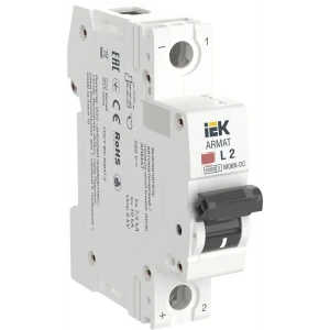 91095913 Автоматический выключатель Iek M06N-DC 1P L2 А 10 кА AR-M06N-1-L002DC STLM-1346307