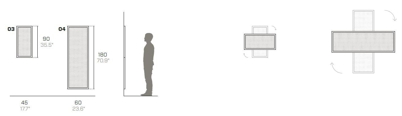 Перфорированная доска объявлений из листового металла Fantin рамка ARCH-00082867 - Вид №4