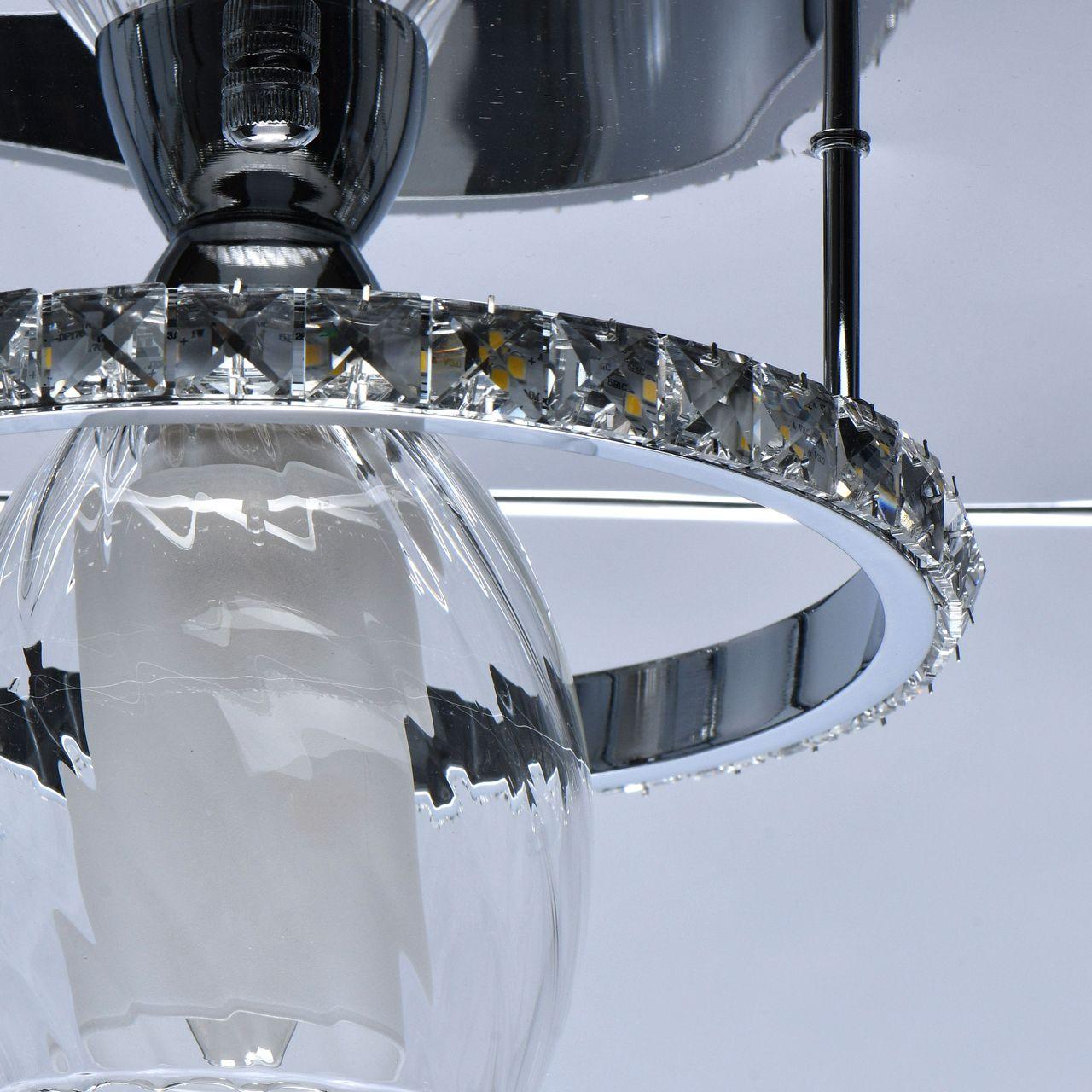 Потолочная люстра De Markt City Мадлен 424011403 DE MARKT МАДЛЕН 328379 Хром;прозрачный  - Вид №1