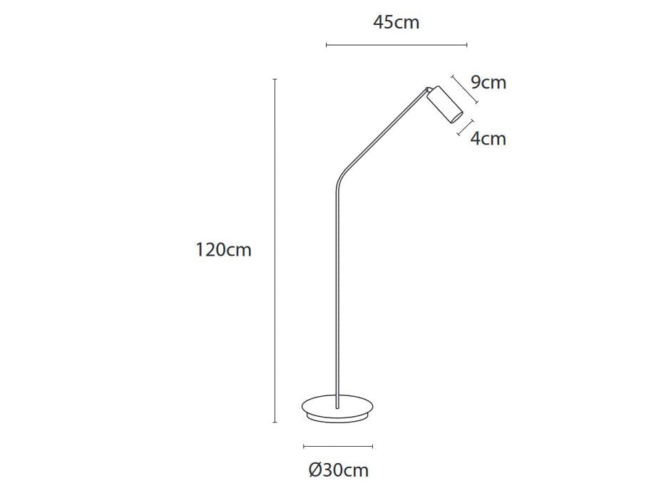 Латунь регулируемый светодиодный торшер Authentage Lighting Lit ARCH-00148633 - Вид №3