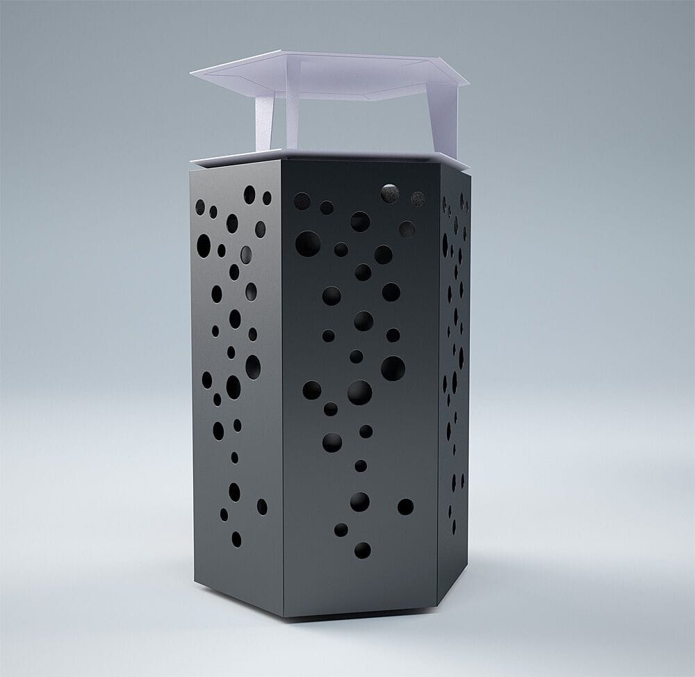 Наружная стальная стойка для мусора для утилизации отходов CITYSì BEEHIVE ARCH-00085912 - Вид №2