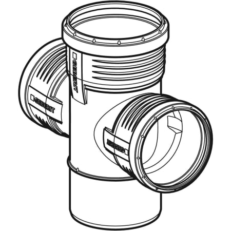 GEBERIT 390.665.14.1 Крестовина Geberit Silent-PP 87,5°  - Вид №1