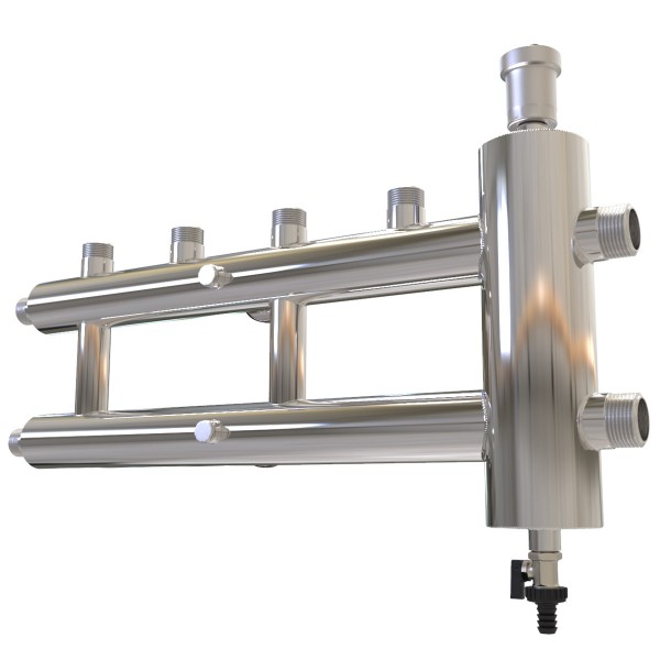 Купить Распределительный коллектор с гидрострелкой 120 кВт, 2+1 контур Прокситерм GSK4021 - Вид №2