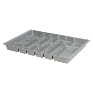 Лоток для столовых приборов Hettich Orga Tray 590IANL470KB800 46.2x7x71.7 см пластик цвет серый 89401301 STLM-2081360