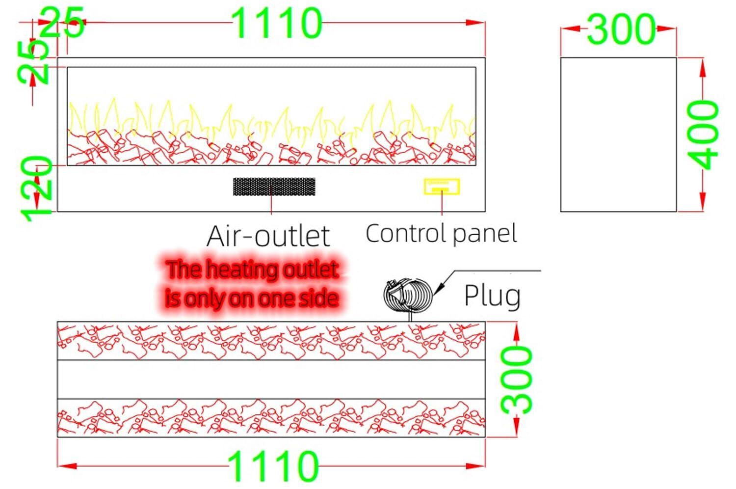 Электрический водяной камин SINED CALDARO ARCH-00125784 - Вид №2