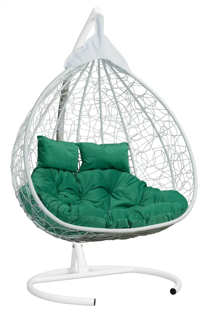 91628574 Кресло подвесное Laura outdoor FIS 208 Fisht 2-х местное до 160 кг белый STLM-0959924