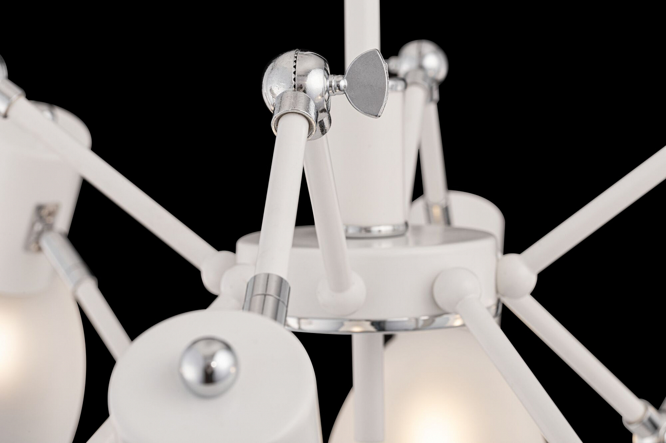 Люстра подвесная белая Avery FR5080PL-08W FREYA MODERN 00-3956397 Белый - Вид №1