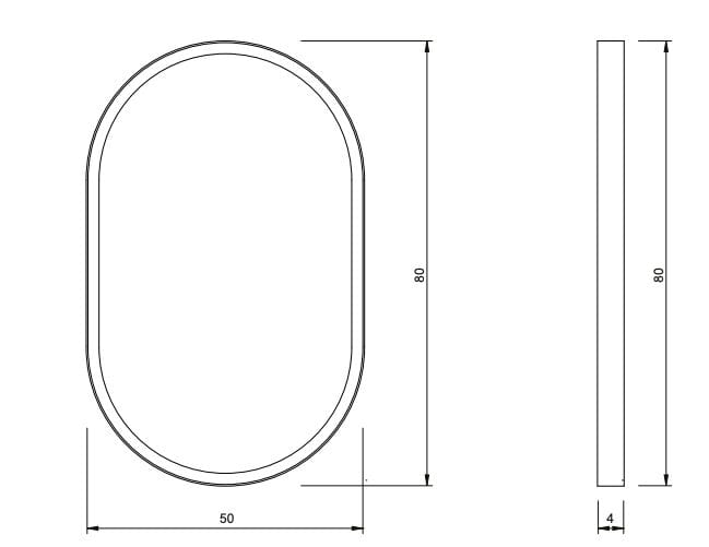 Овальное зеркало со встроенным освещением Nic Pastille ARCH-00107583 - Вид №2