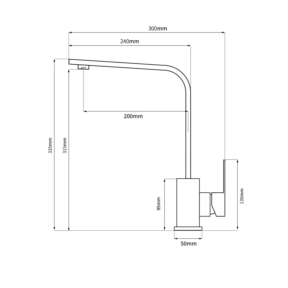 Смеситель кухонный Vidage VFR8646-1 высота 33.5 см цвет сатин STLM-2060912 - Вид №4