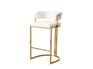 Высокий тканевый стул со спинкой