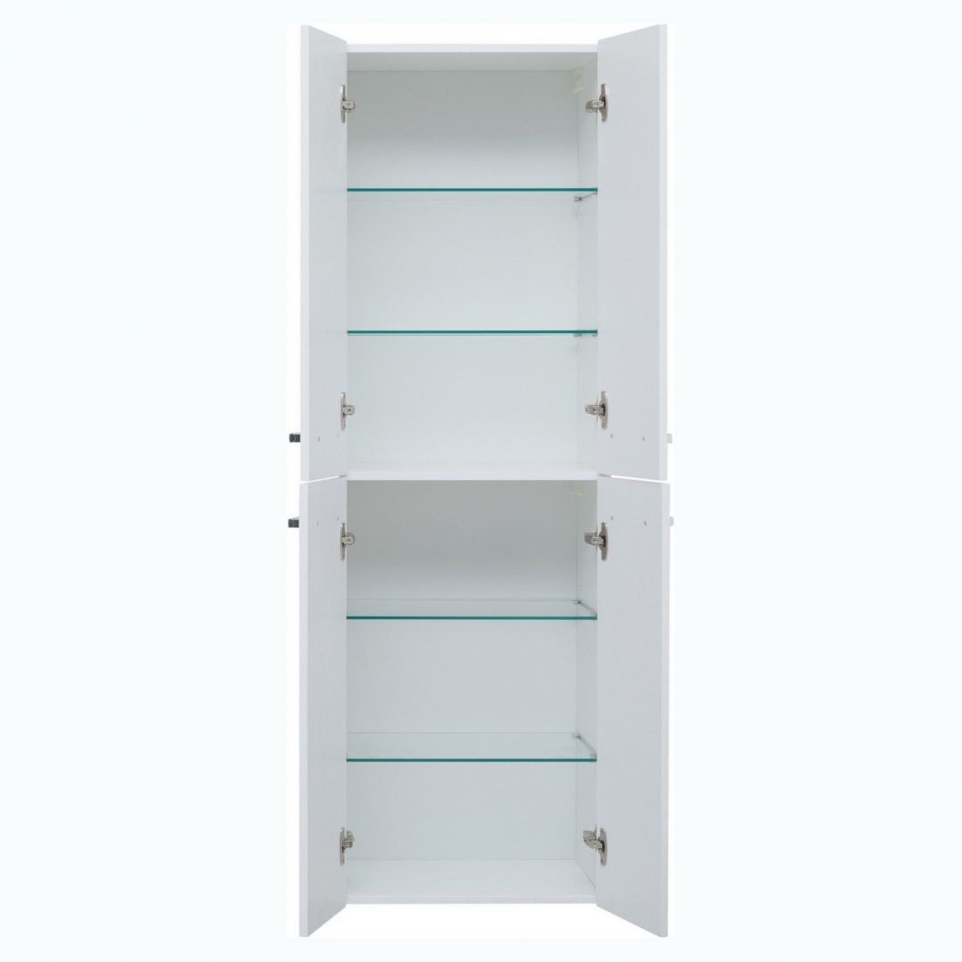 Пенал 50, 4 дверки, стекл. Полки DREJA 770301W - Вид №2