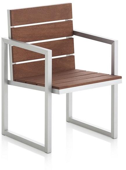 GANDIABLASCO Садовые санки из тика с подлокотниками Saler teak sun-id-1449480 - Вид №2