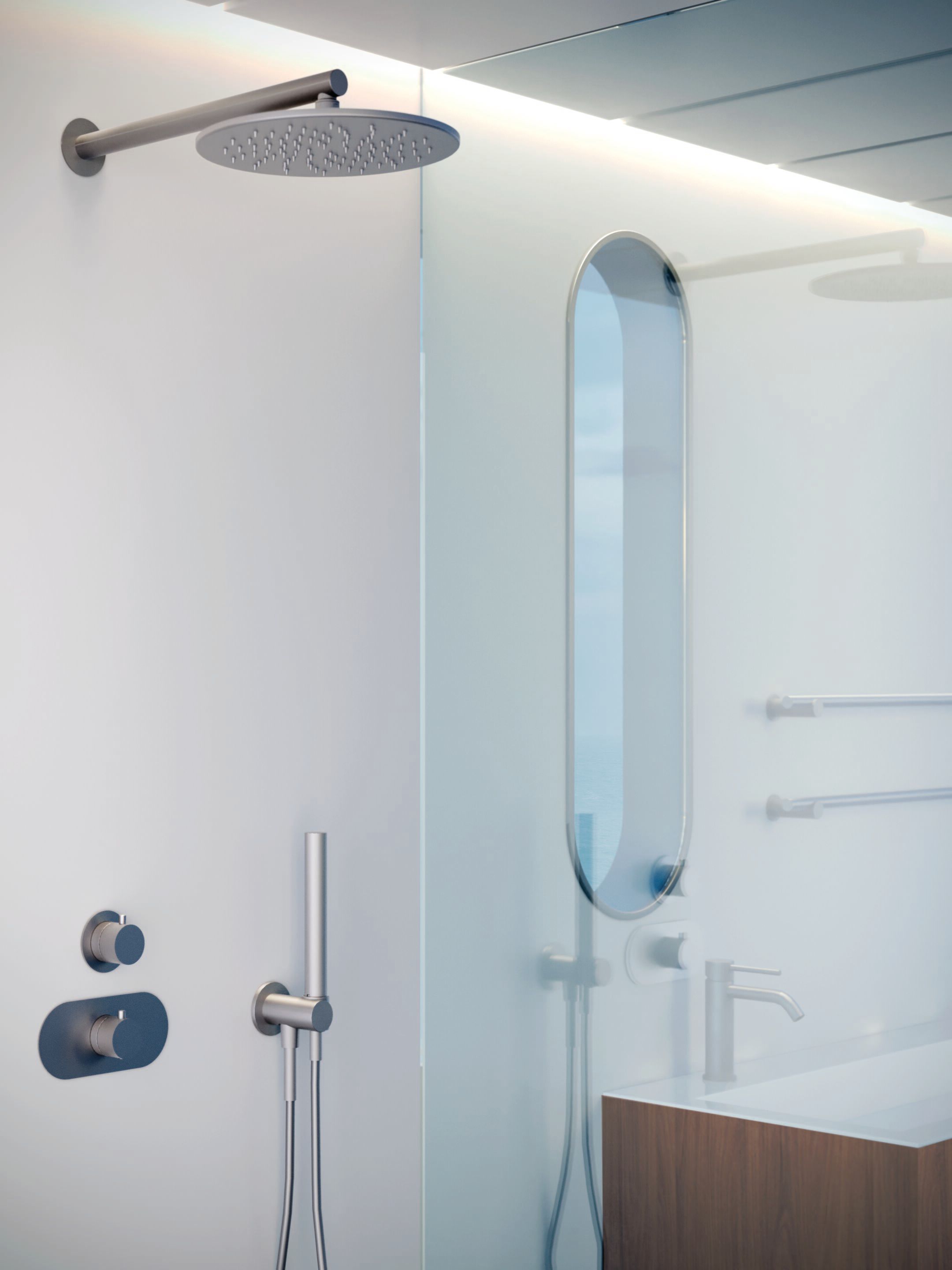 3-ходовой переключатель из нержавеющей стали CARIMALI Navis ARCH-00129928 - Вид №2