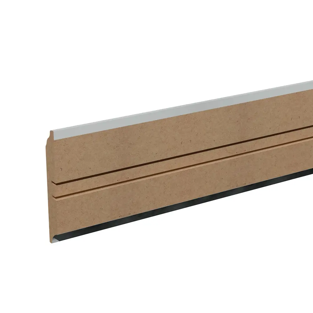 Плинтус напольный МДФ «Пломбир» фигурный высота 80 мм длина 2.05 м КРОНОПРОФИЛЬ STLM-2003083 - Вид №1