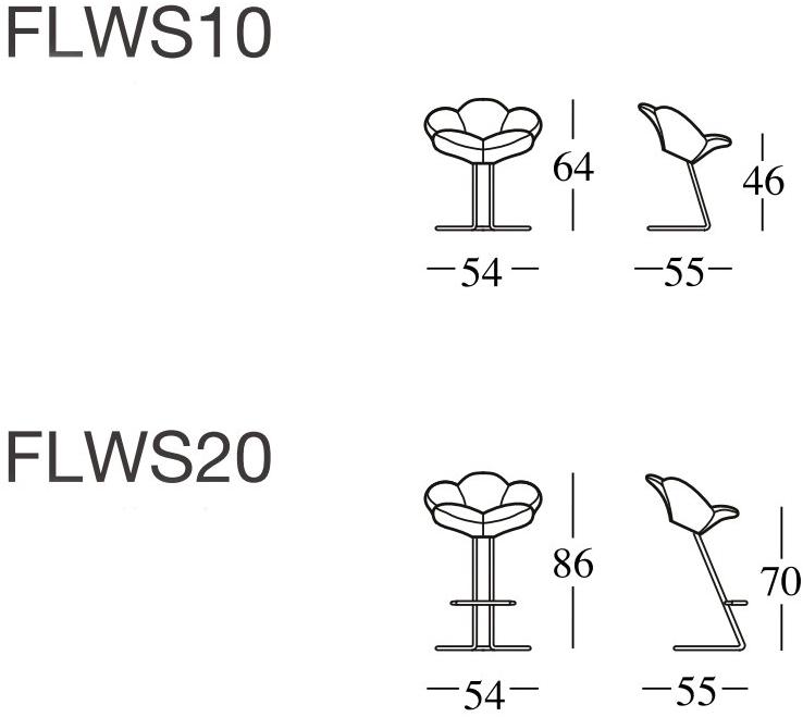 edra Консольный стул из бархата  Flws10-flws20  - Вид №3