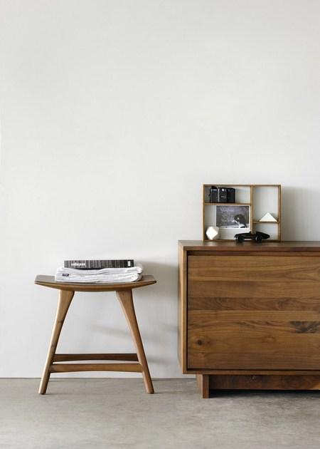 Ethnicraft Табурет из орехового дерева Walnut osso 43032 - Вид №3