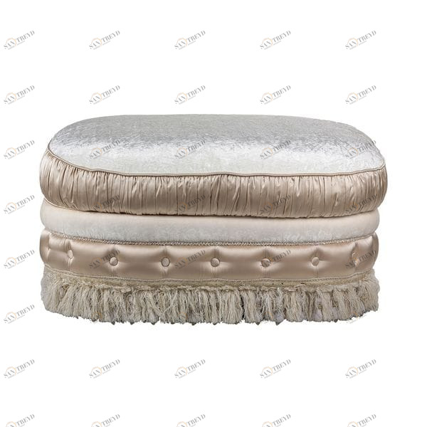 Пуф VIVALDI молочный UNICO ДИЗАЙНЕРСКИЕ 249306 Бежевый;белый 