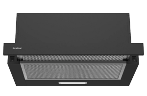 9152917 Вытяжка телескопическая Evelux TEL 50 B черный/черный
