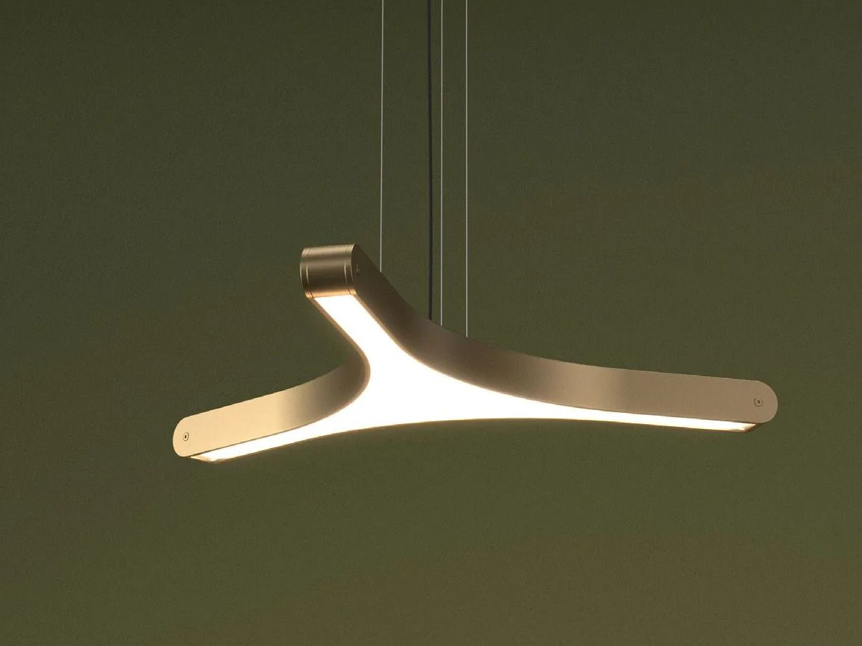 Подвесной светильник из алюминия и кованого стекла Euroluce Lampadari Pegaso ARCH-00152385 - Вид №1