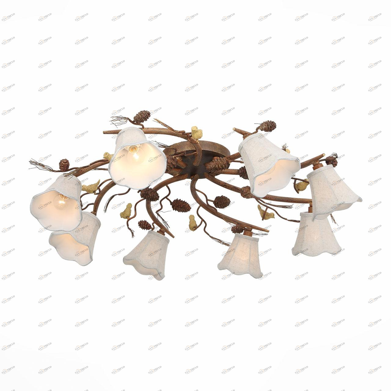 Потолочная люстра ST Luce Uccellino SL167.702.08 ST LUCE ДИЗАЙНЕРСКИЕ, UCCELLINO 109024 Бежевый 