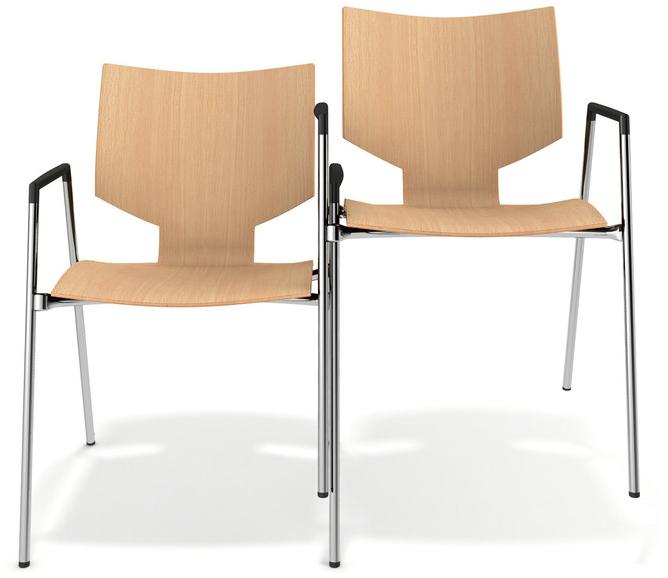 Деревянный стул с подлокотниками Lynx i 3572-10 Santreyd - Вид №3