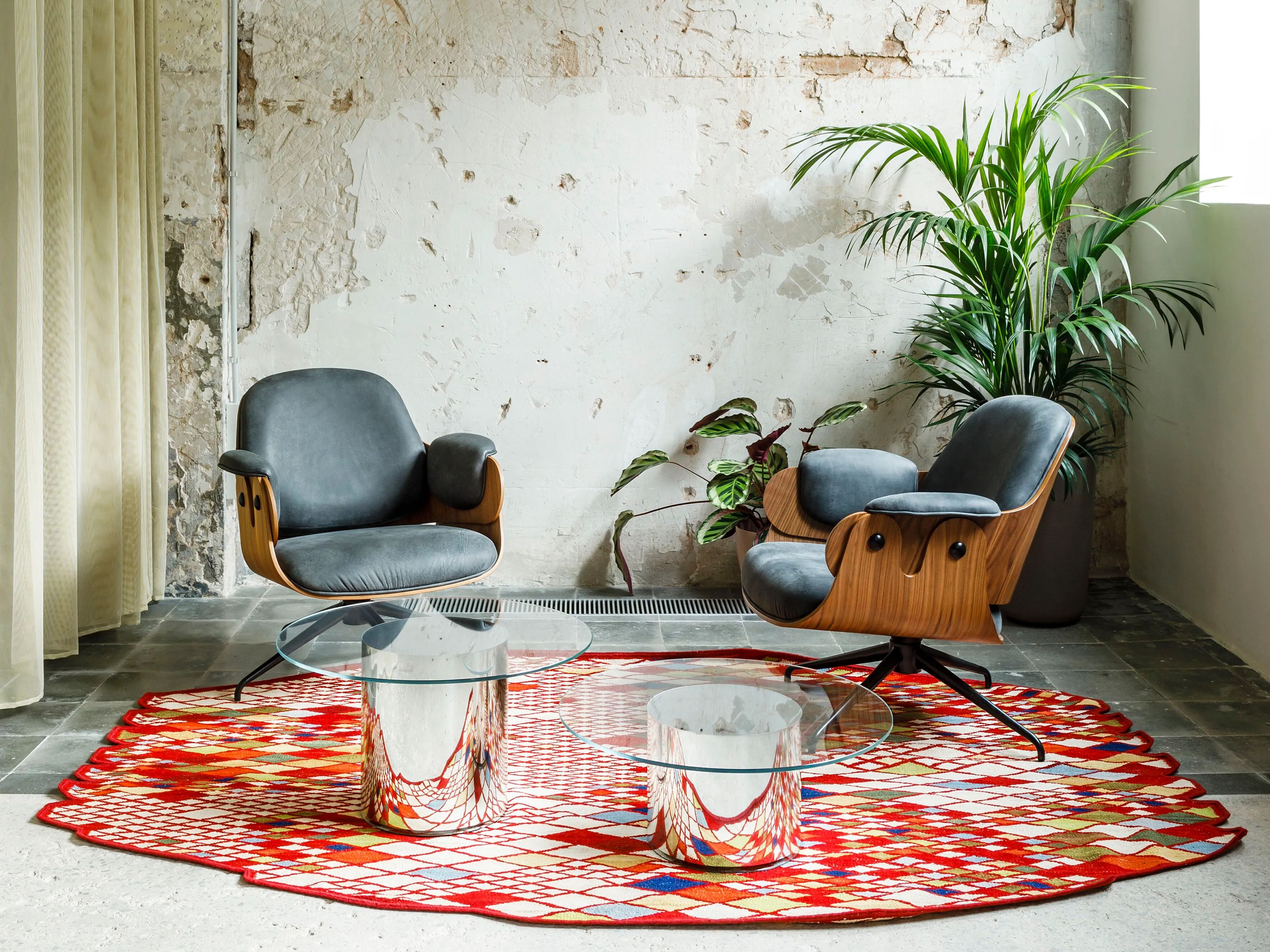 4-спицевое вращающееся кресло BD Barcelona LOW LOUNGER ARCH-00083161 - Вид №9