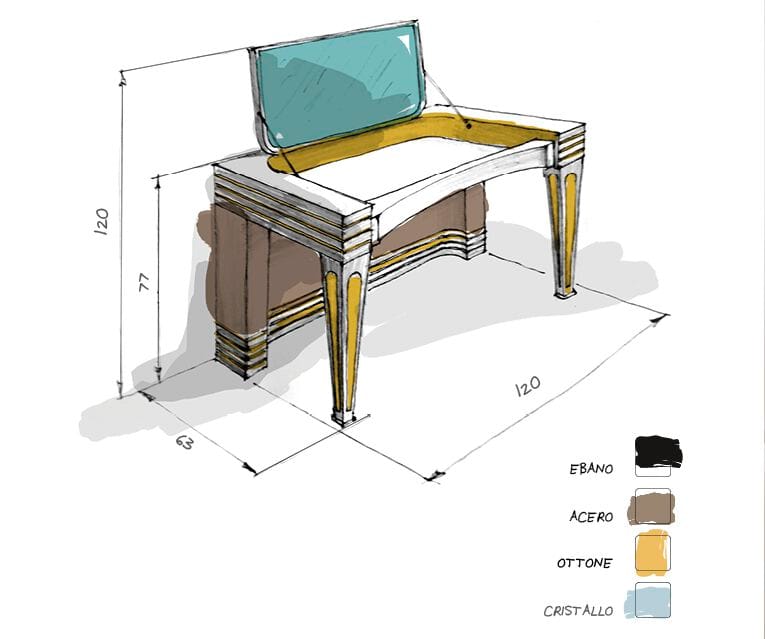 Деревянный туалетный столик Roman & Co Максвелл ARCH-00030260 - Вид №2