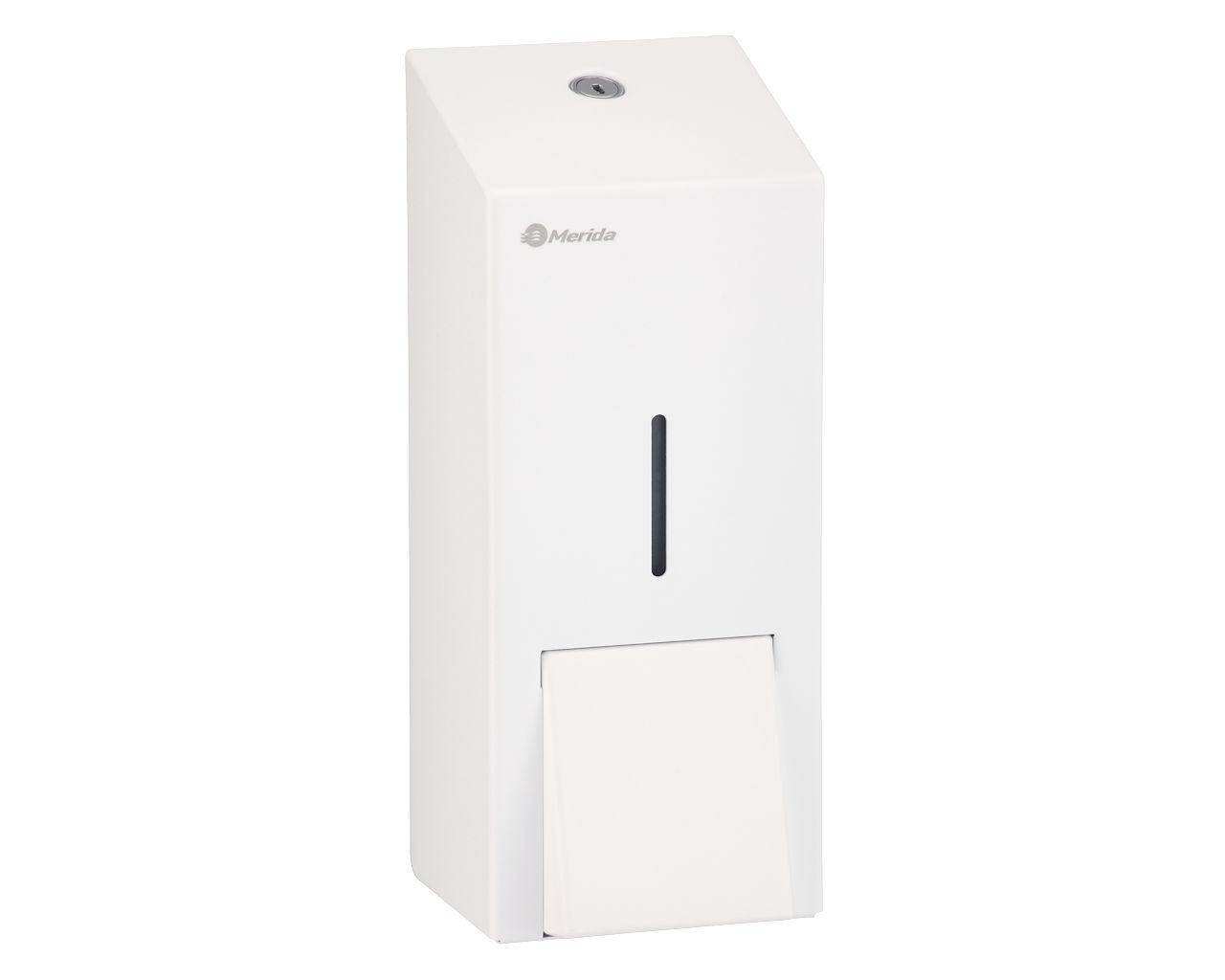 DSB107 Дозатор жидкого мыла STELLA WHITE LINE MAXI, емкость бака 800 мл, белый Merida 