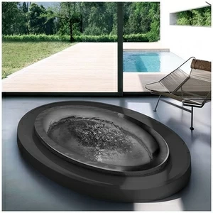 Бассейн Gruppo Treesse Fusion 231 SPA-V864H-C встроенный овальный черный