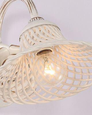 Бра настенное белое Lumien Hall "Келлай" W17074/1WHRG LUMIEN HALL ФЛОРИСТИКА 00-3929722 Белый  - Вид №1