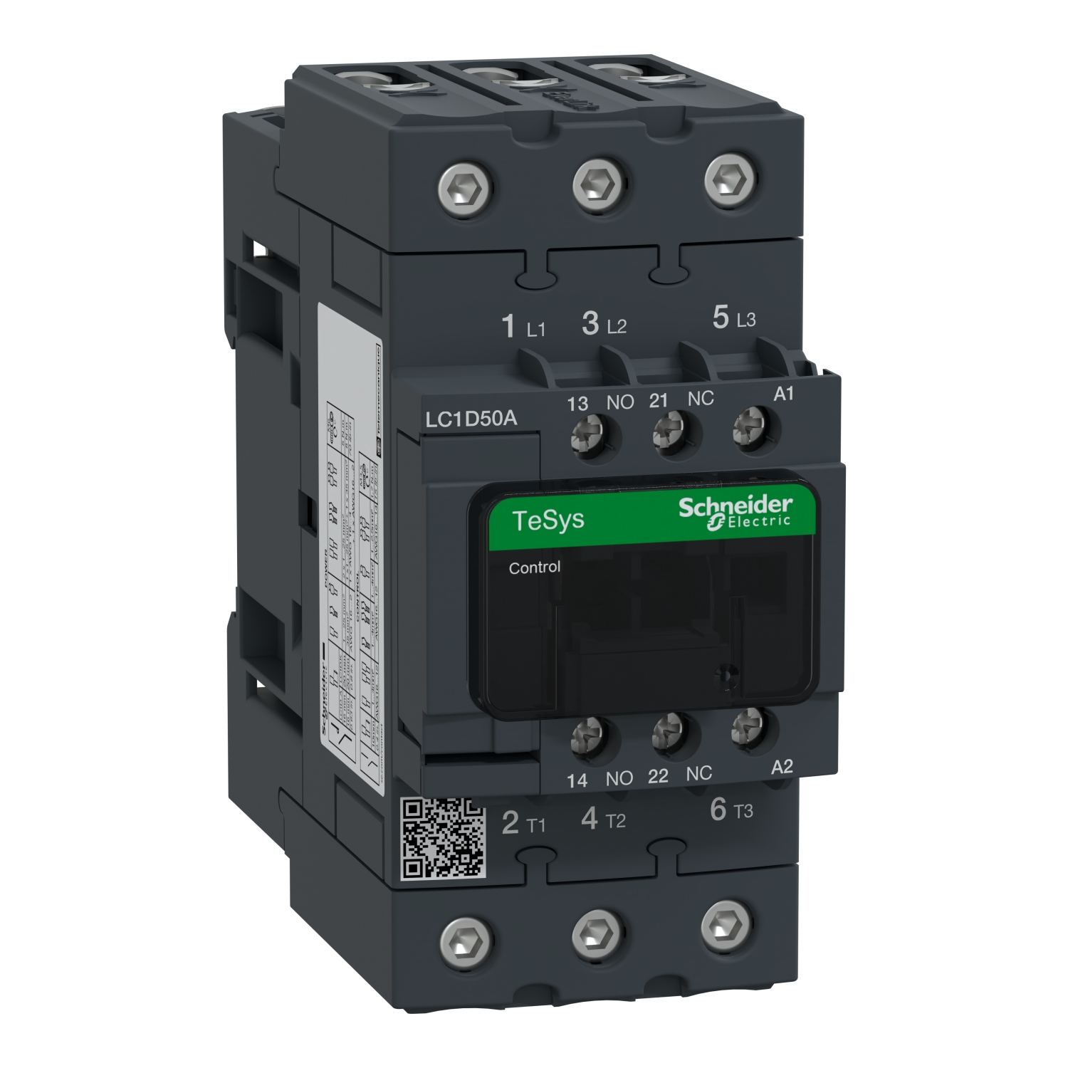LC1D50AQ7 Контактор LC1D EVERLINK 3P 80А 440/380В AC 22кВт Schneider Electric TeSys 